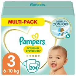 Pampers® Pampers Premium Protection Maandbox Maat 3 (6 10 Kg) 204 Luiers